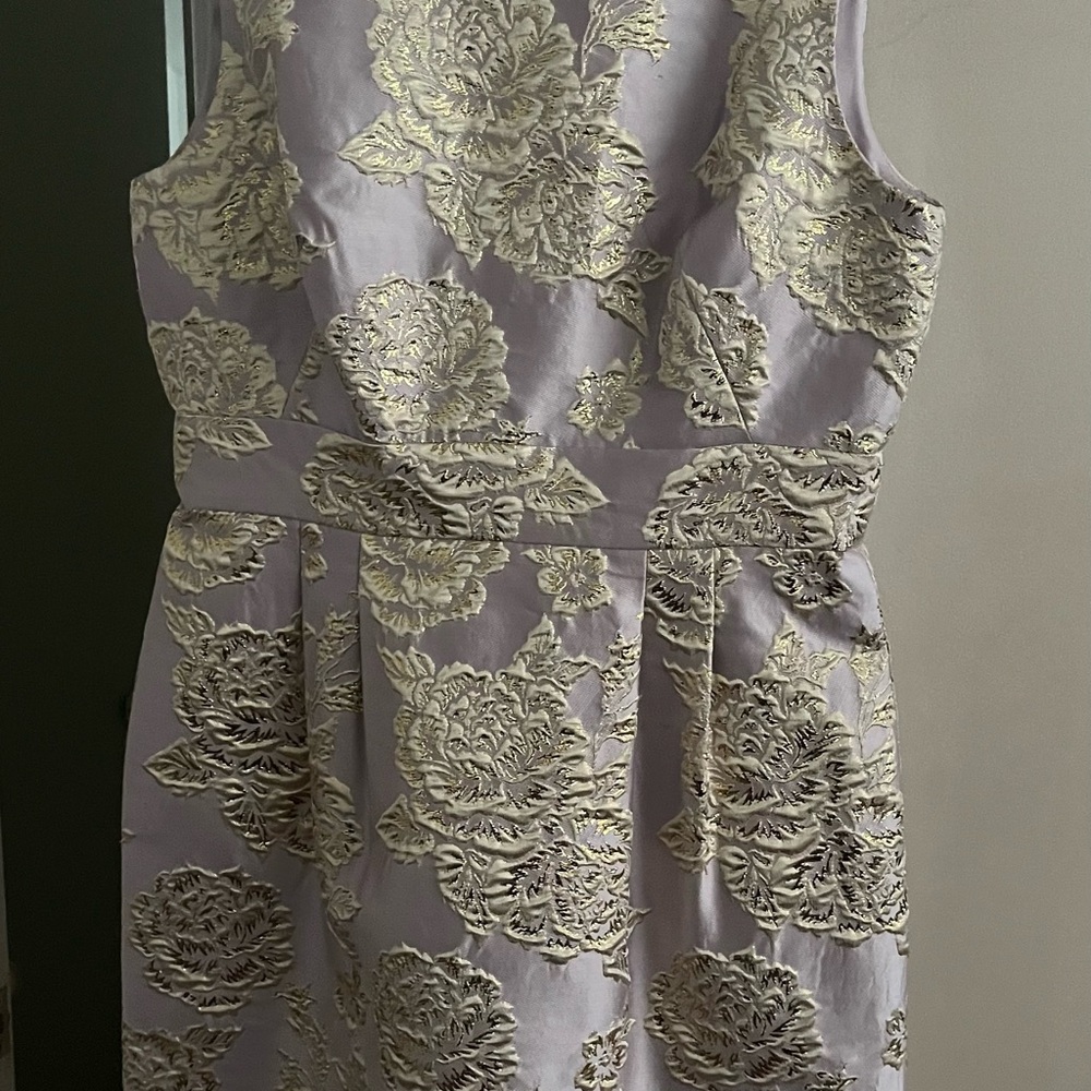 Tahari Gold Floral Dress